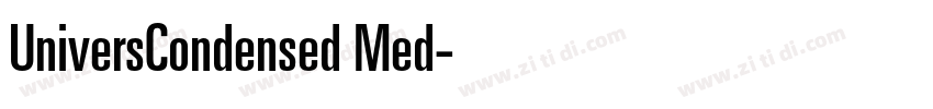 UniversCondensed Med字体转换